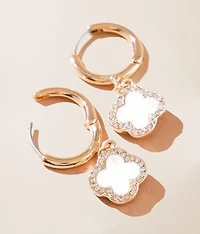 Clover Hoop Earring