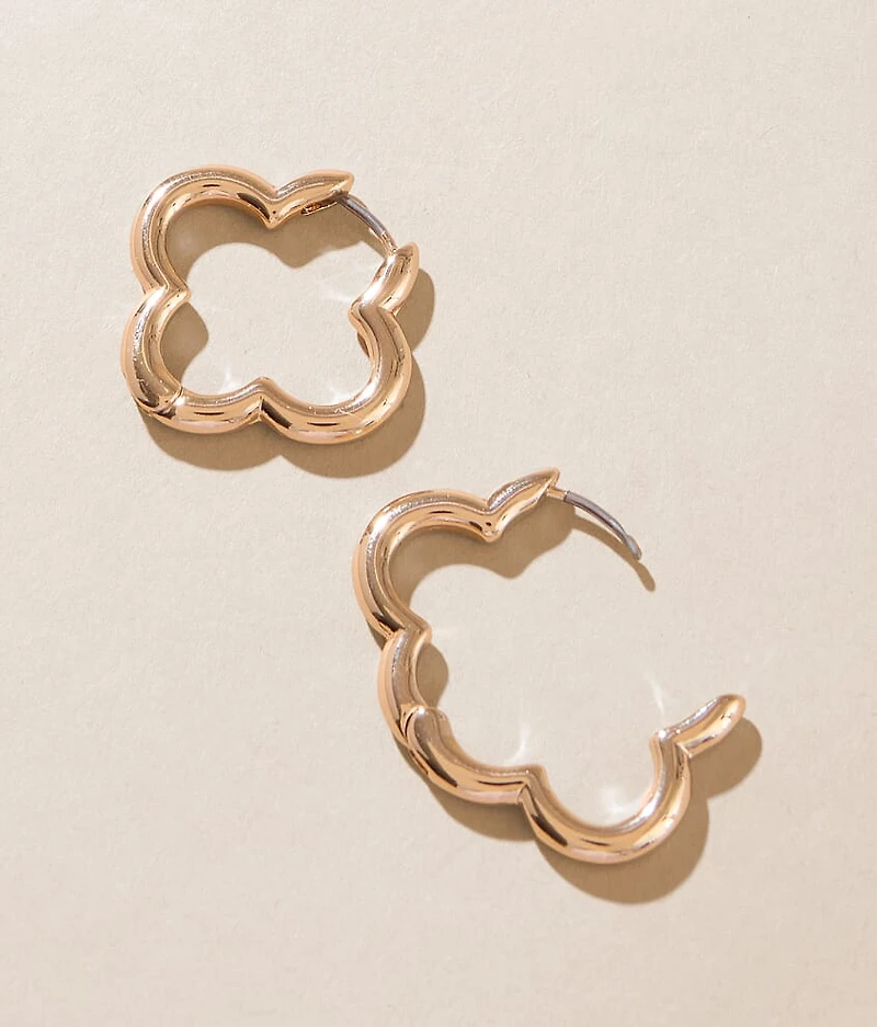 Clover Hoop Earring