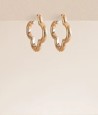 Clover Hoop Earring