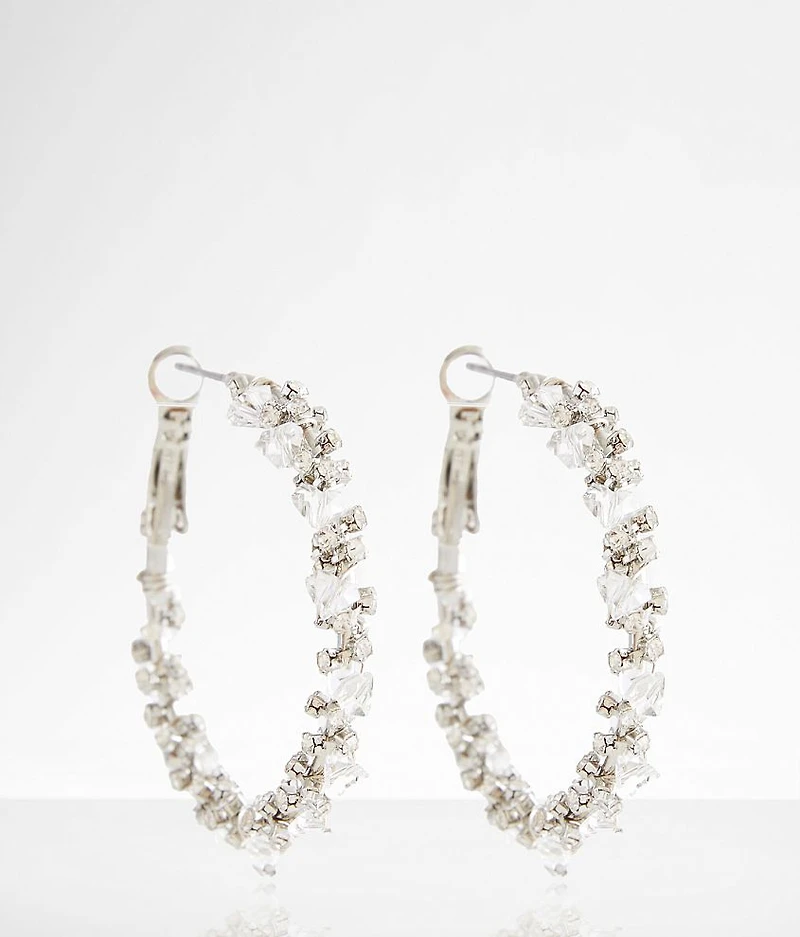 Glitz Hoop Earring