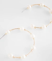 Faux Pearl Earring