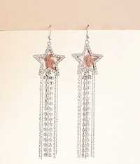 Star Glitz Fringe Drop Earring