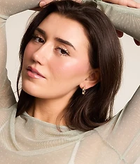 3 Pack Textured Hoop Earring Set