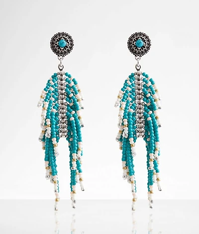 Beaded Fringe Earring