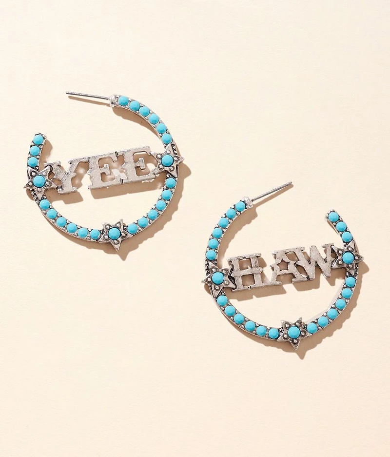 Yee Haw Western Hoop Earring