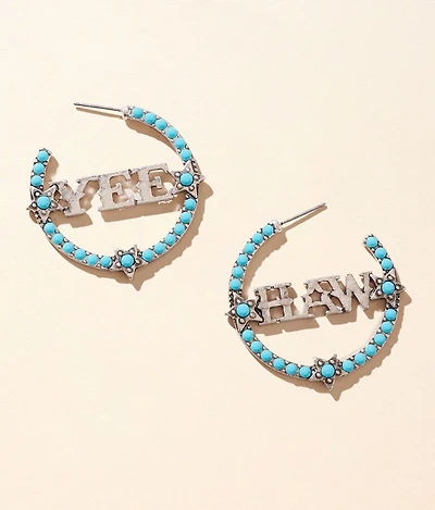 Yee Haw Western Hoop Earring
