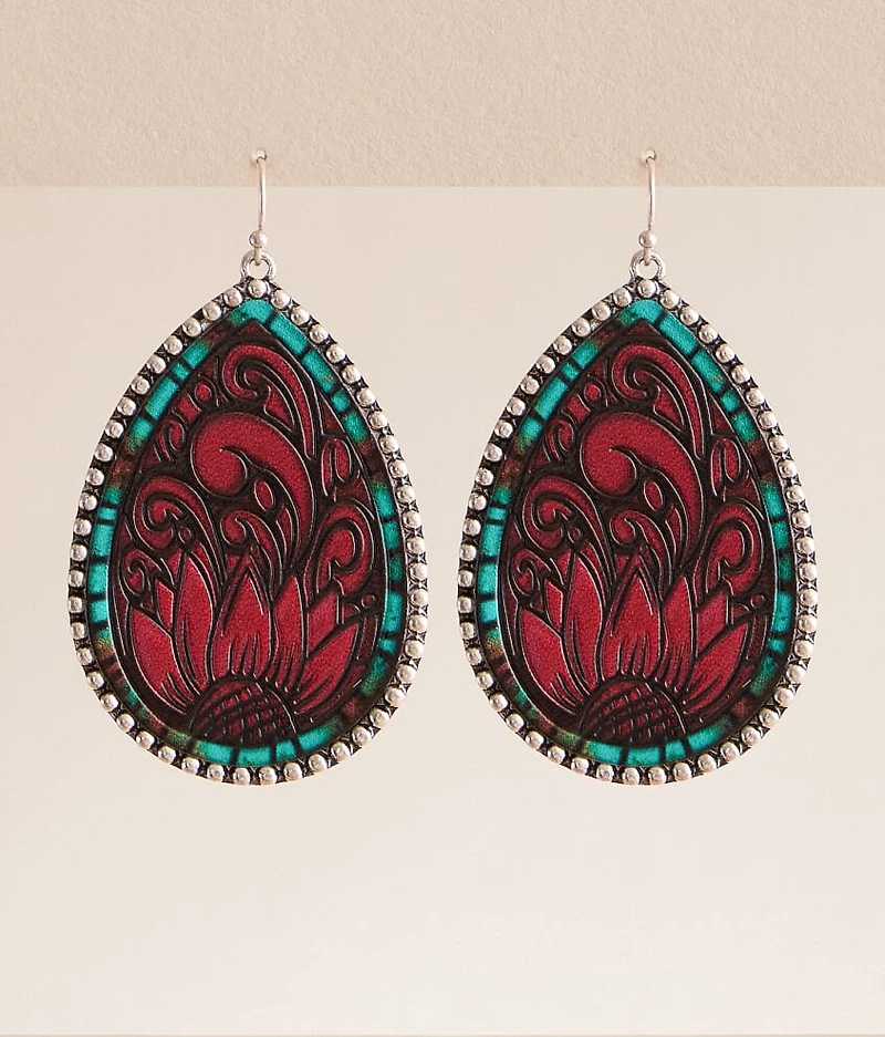 Western Embossed Earring
