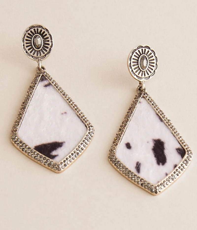 Glitz Cow Print Earring