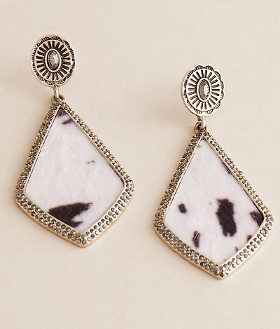 Glitz Cow Print Earring