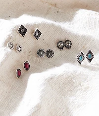6 Pack Western Earring Set