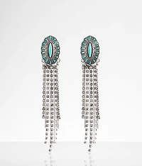Turquoise Fringe Earring