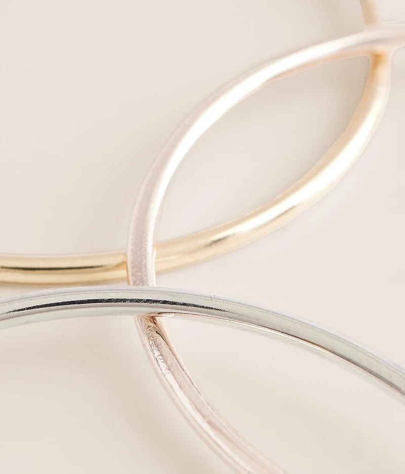 3 Pack Hoop Earring Set