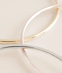 3 Pack Hoop Earring Set