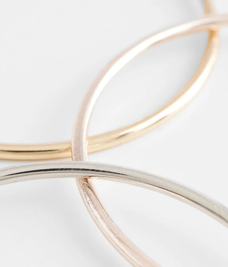 3 Pack Hoop Earring Set