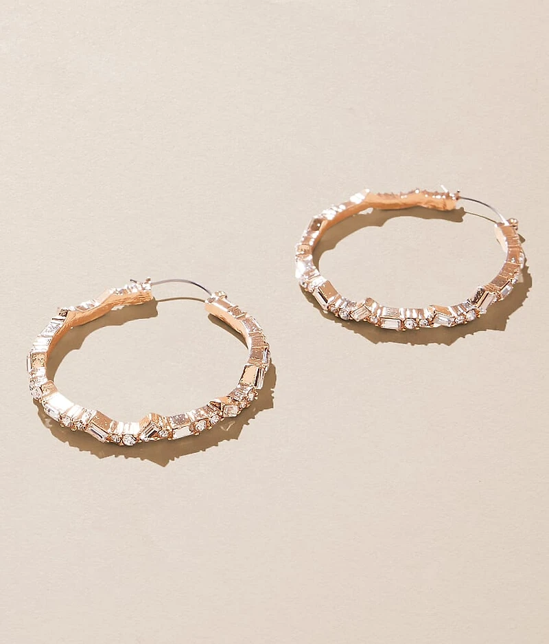 Glitz Hoop Earring