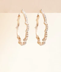 Glitz Hoop Earring