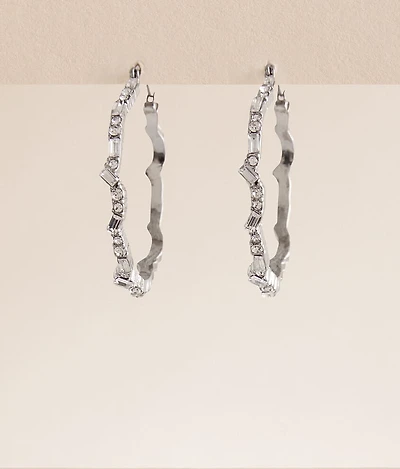 Glitz Hoop Earring
