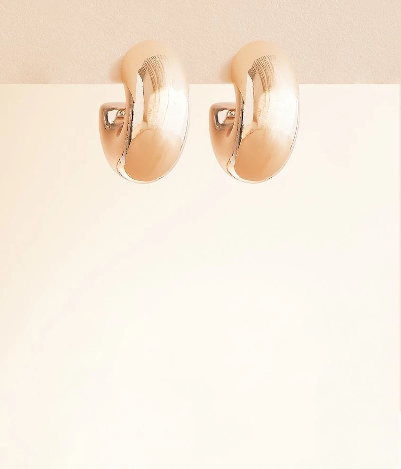 Faux Pearl Hoop Earring