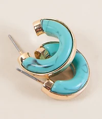 Turquoise Hoop Earring