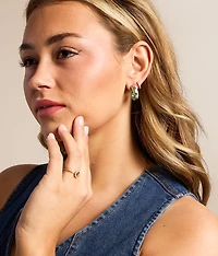 Turquoise Hoop Earring