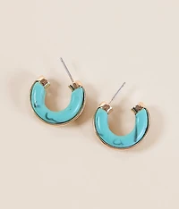 Turquoise Hoop Earring