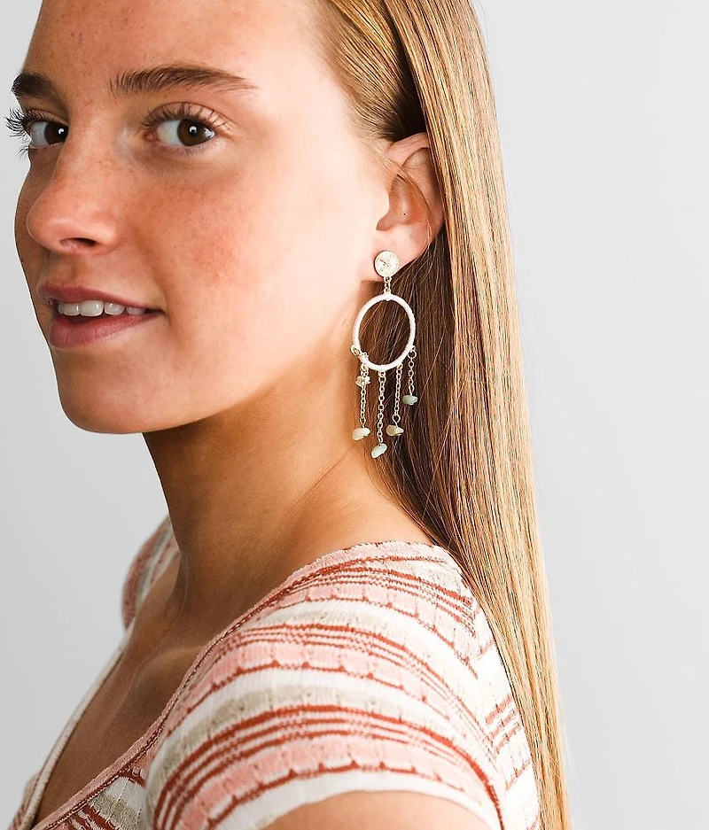 Stone Fringe Earring