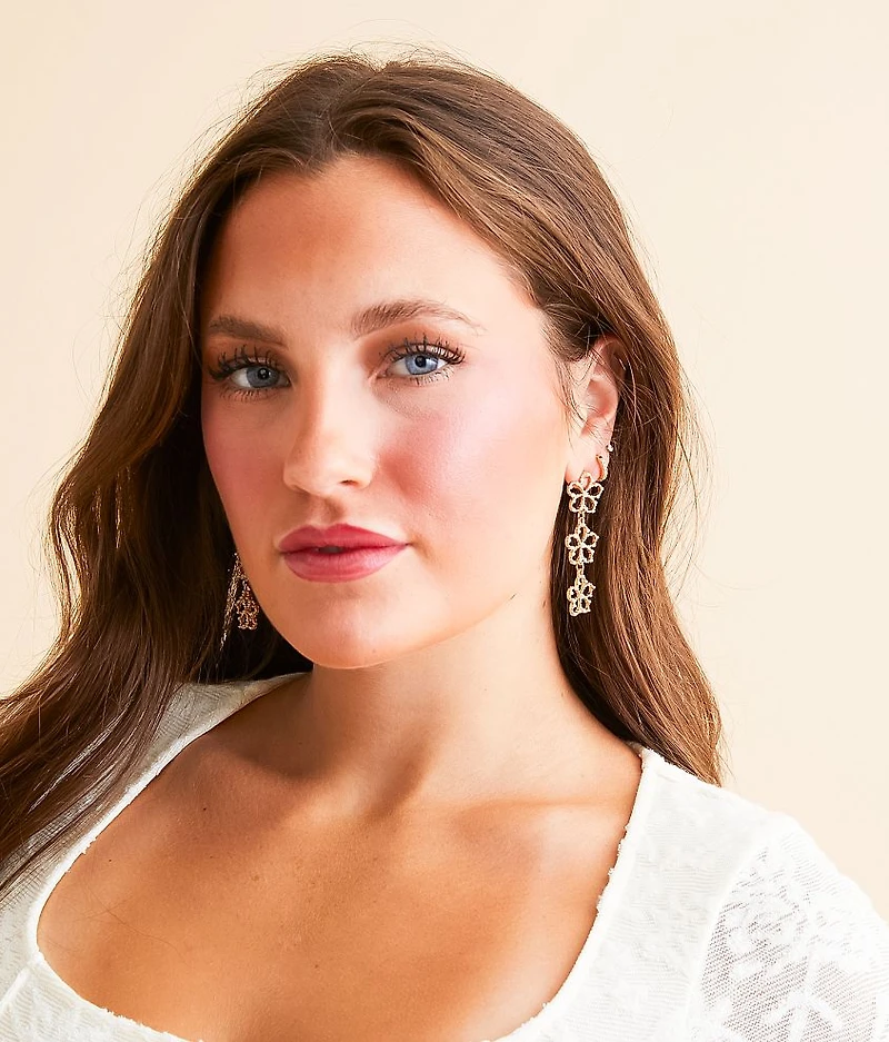 Floral Cut-Out Earring
