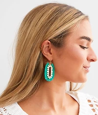 Raffia Fringe Earring