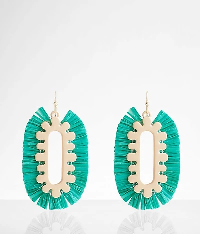 Raffia Fringe Earring