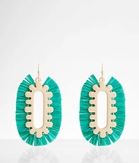 Raffia Fringe Earring