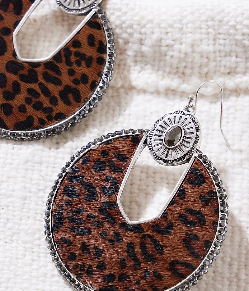 Cheetah Glitz Drop Earring
