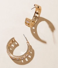 Clover Hoop Earring