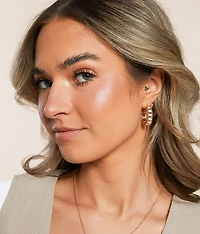 Clover Hoop Earring