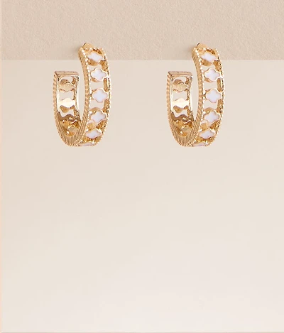Clover Hoop Earring
