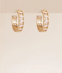 Clover Hoop Earring