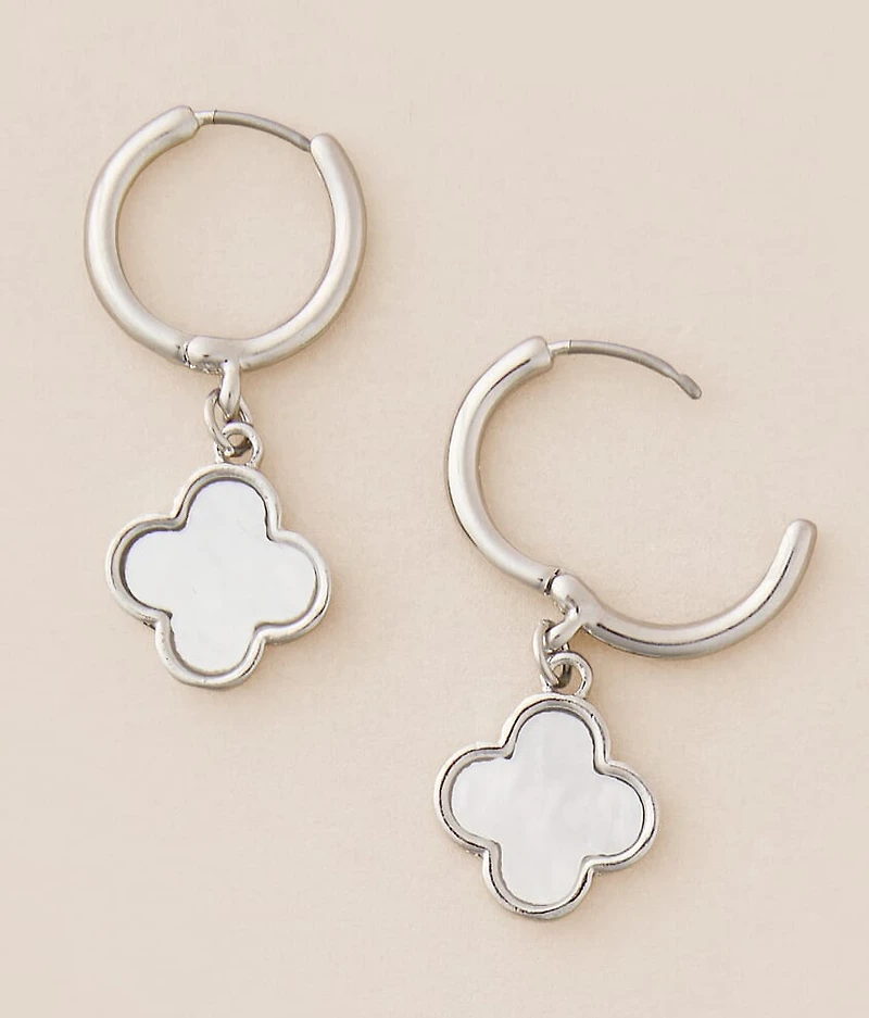 Clover Mini Hoop Earring