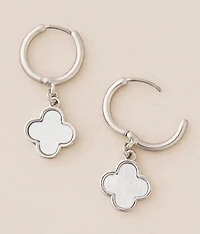Clover Mini Hoop Earring