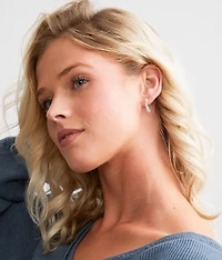 3 Pack Glitz Hoop Earring Set