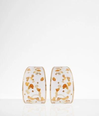 Foiled Hoop Earring