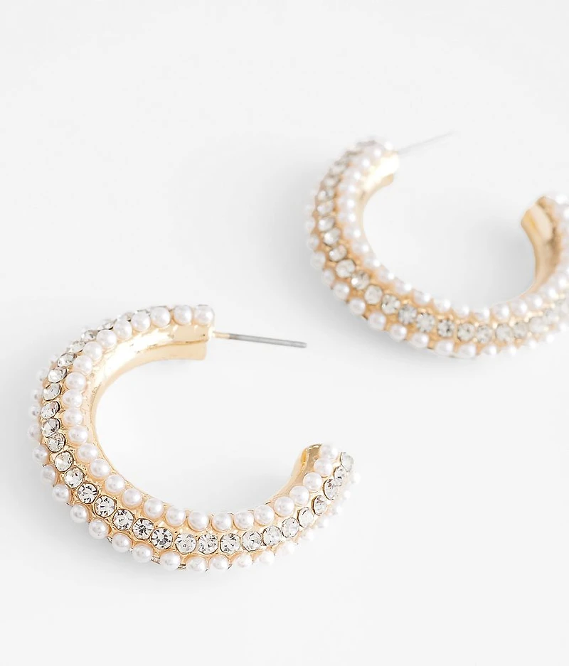 Glitz Hoop Earring