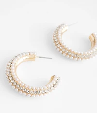 Glitz Hoop Earring