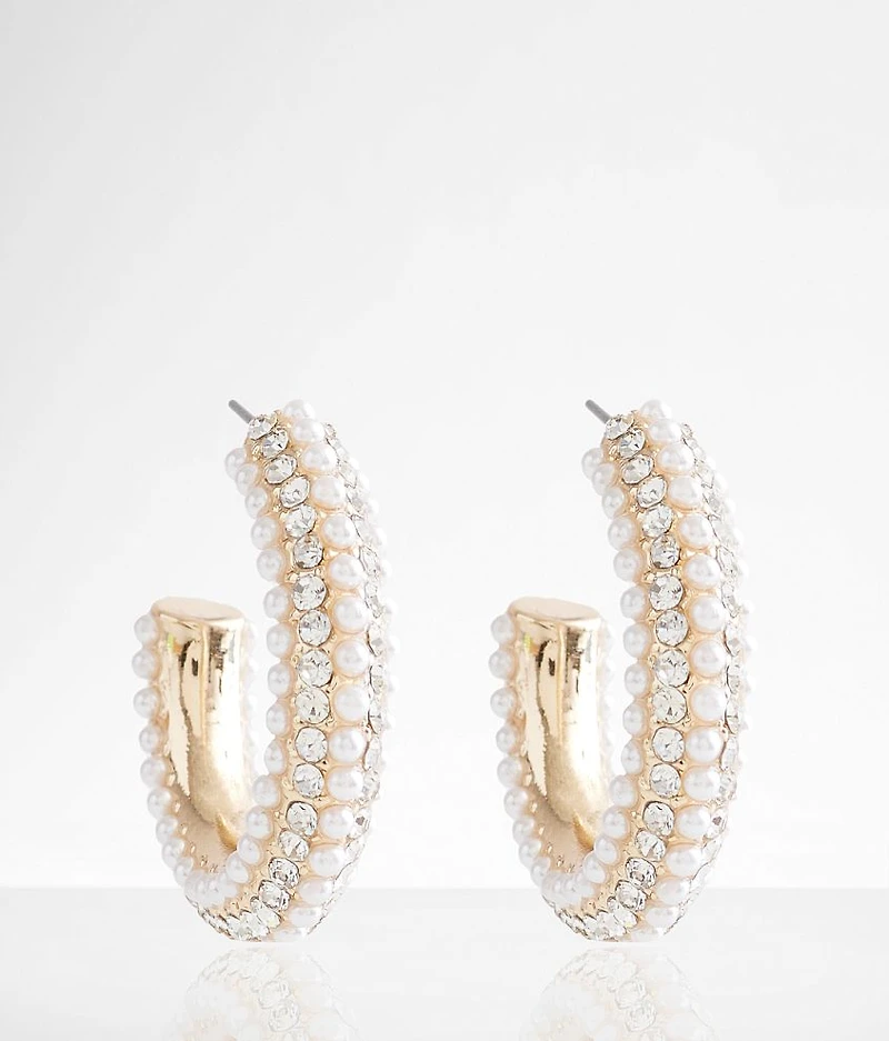 Glitz Hoop Earring