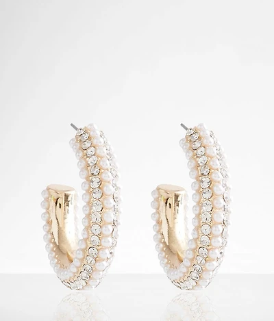Glitz Hoop Earring