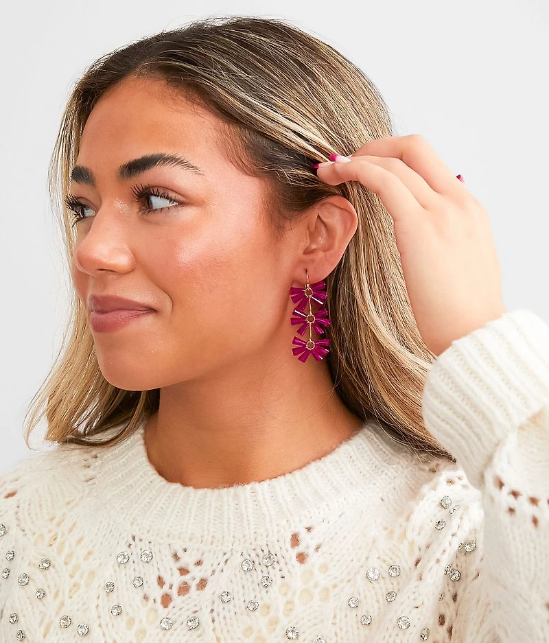 Beaded Drop Earring