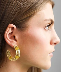Floral Resin Earring