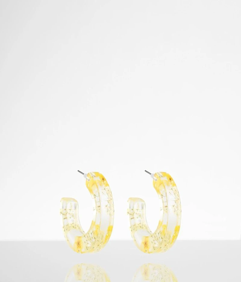 Floral Resin Earring
