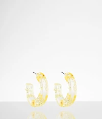 Floral Resin Earring