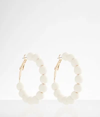 Beaded Hoop Earring
