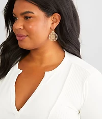 Filigree Drop Earring