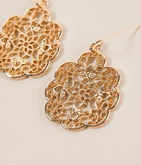 Filigree Drop Earring
